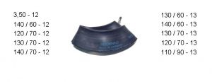Heidenau binnenband 12/13 inch, ventiel 34G, 3.50,110/100-,110/90-,120/80-,130/80-,120/70-,130/70-,140/