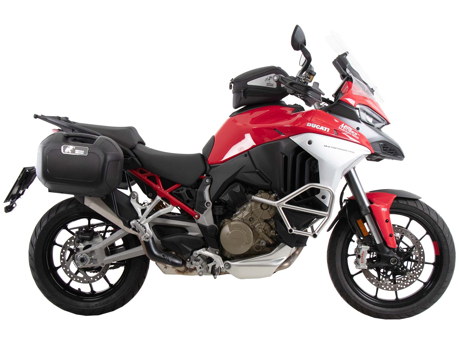 C-Bow zijdrager zwart voor Ducati Multistrada V4 /S /Pikes Peak /Rally /RS (2025-) Origineel Hepc