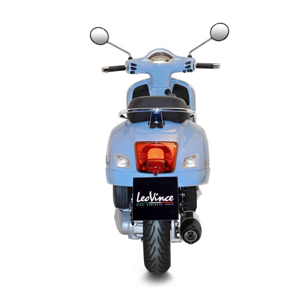 LeoVince compleet systeem LV One Evo voor Vespa GTS 125 /150, roestvrij staal zilver, ABE, Euro4