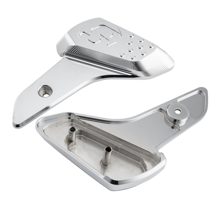 Voetsteunen rechts en links voor Vespa Primavera /Sprint 50-150ccm 2T/4T AC, chroom