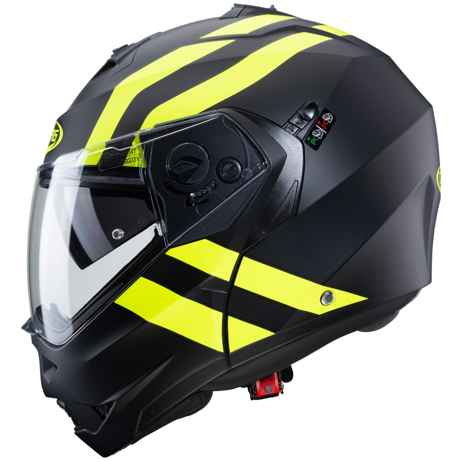 Caberg Duke II Superlegend helm, mat zwart/fluo geel