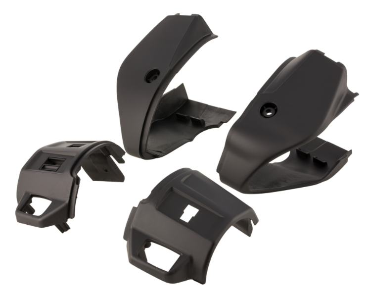 Afdek schakelaar unit, rechts/links, voor/achter voor Vespa Primavera/Sprint, mat zwart