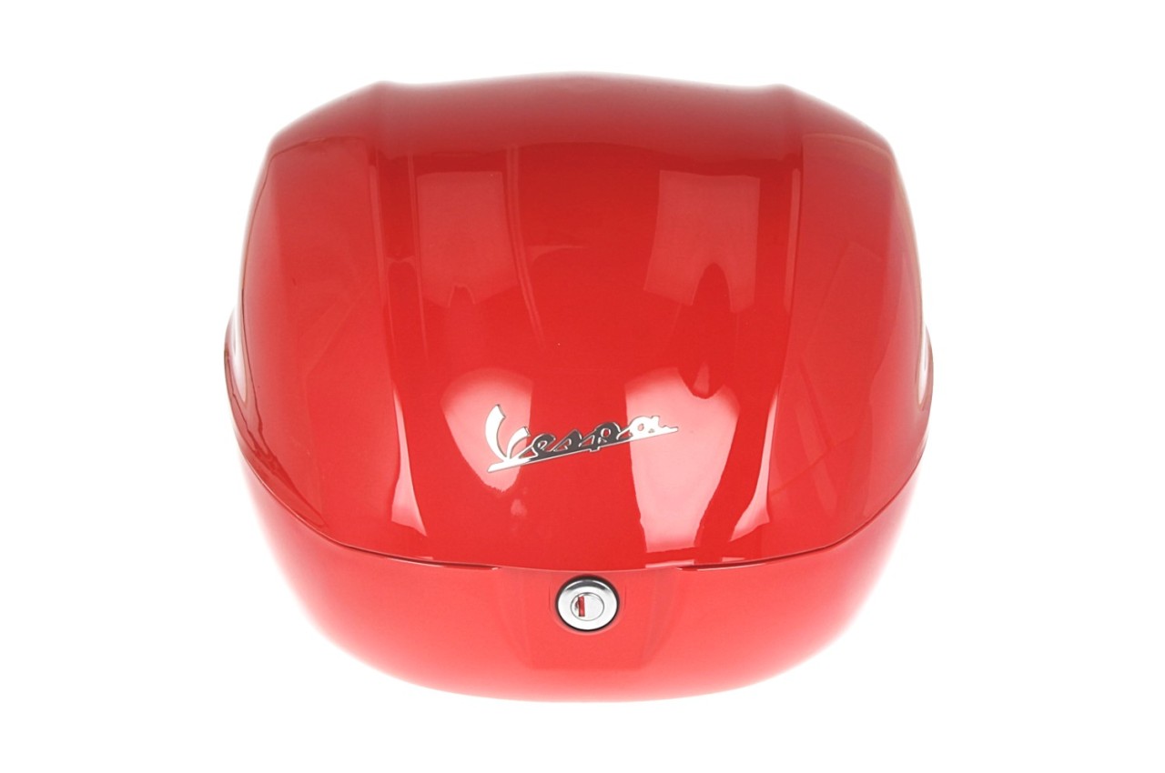 Vespa-topkoffer 32 l, glanzend rood, 894, zonder rugleuning