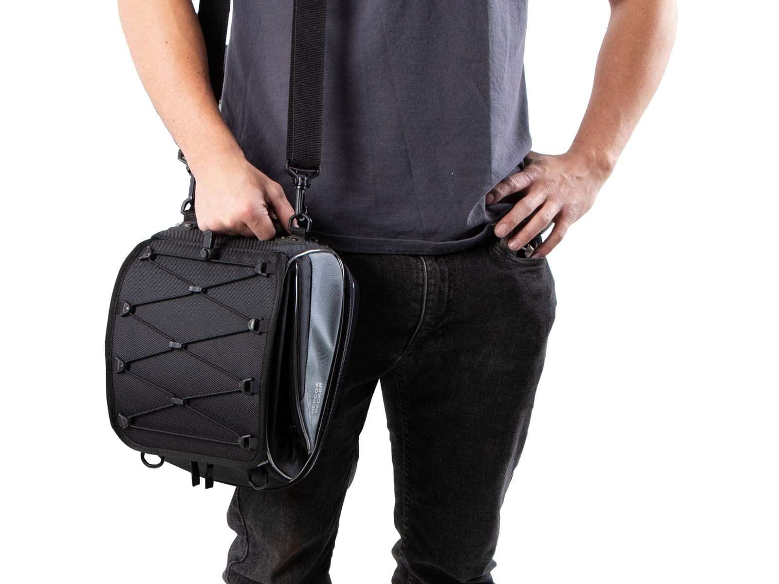 Achtertas Street zwart incl. Seatpad Basic Hepco & Becker