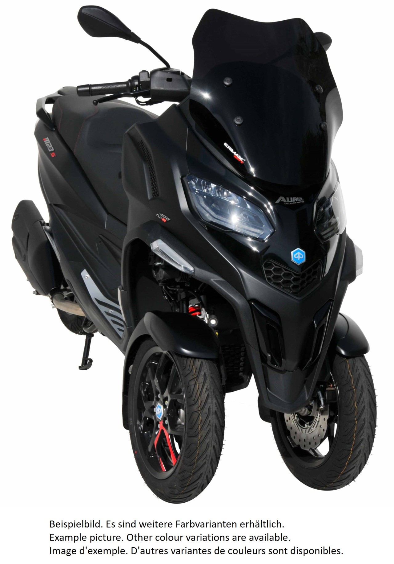 Windscherm ERMAX Sport voor Piaggio MP3 400 HPE (22-), getint/lichtzwart