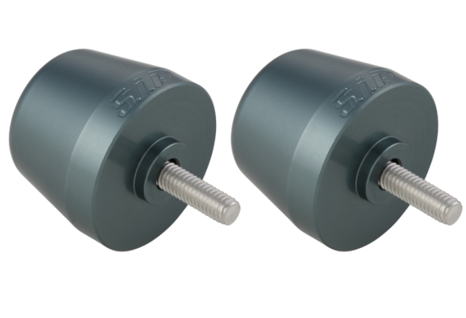 Stuurbalans gewichten links/rechts voor Vespa Primavera/Sprint/ET/LX/LXV/S, mat zilver
