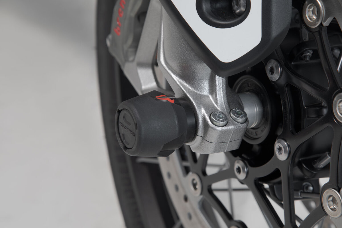 SW-Motech Crashpad kit voor vooras zwart voor Honda, Triumph, Yamaha modellen - SW Motech