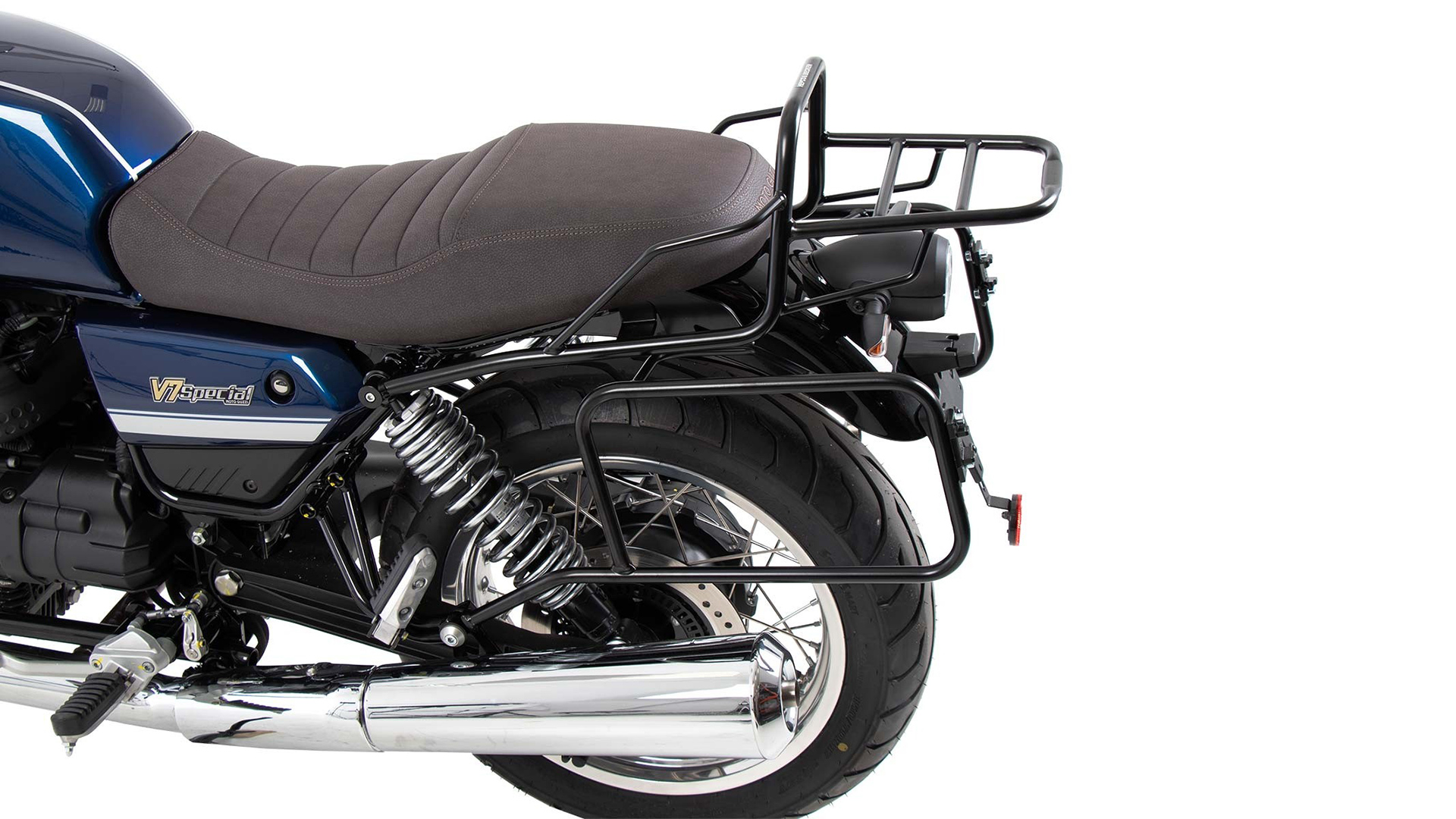 Buisvormig bagagerek Topkoffer drager zwart voor Moto Guzzi V7 850 Special/Stone/Centenario (21-24)