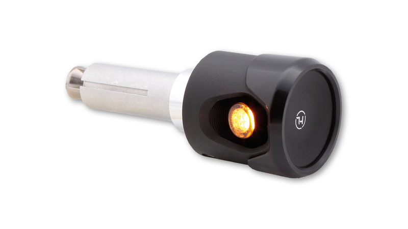HIGHSIDER pro Akron-Flash LED-stuurindicator/positielicht zwart/oranje 2in1, E-goedgekeurd (paar)