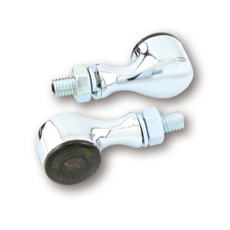 HIGHSIDER pro Apollo Classic LED achterlicht, remlicht, knipperlicht chroom/getint 3in1, E-keurmerk (paar)