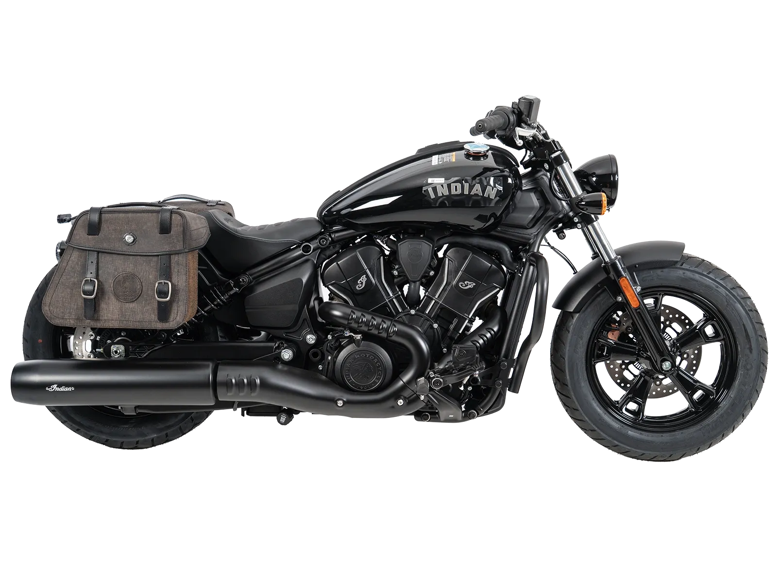 Kniptassenset bruin incl. houder voor Indian Scout Sixty Classic (25-) Hepco & Becker