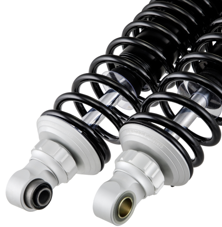 Achterschokdemper voor Vespa GTS/GTS Super/GTV/GT 60/GT/GT L 125-300ccm, zilver mat