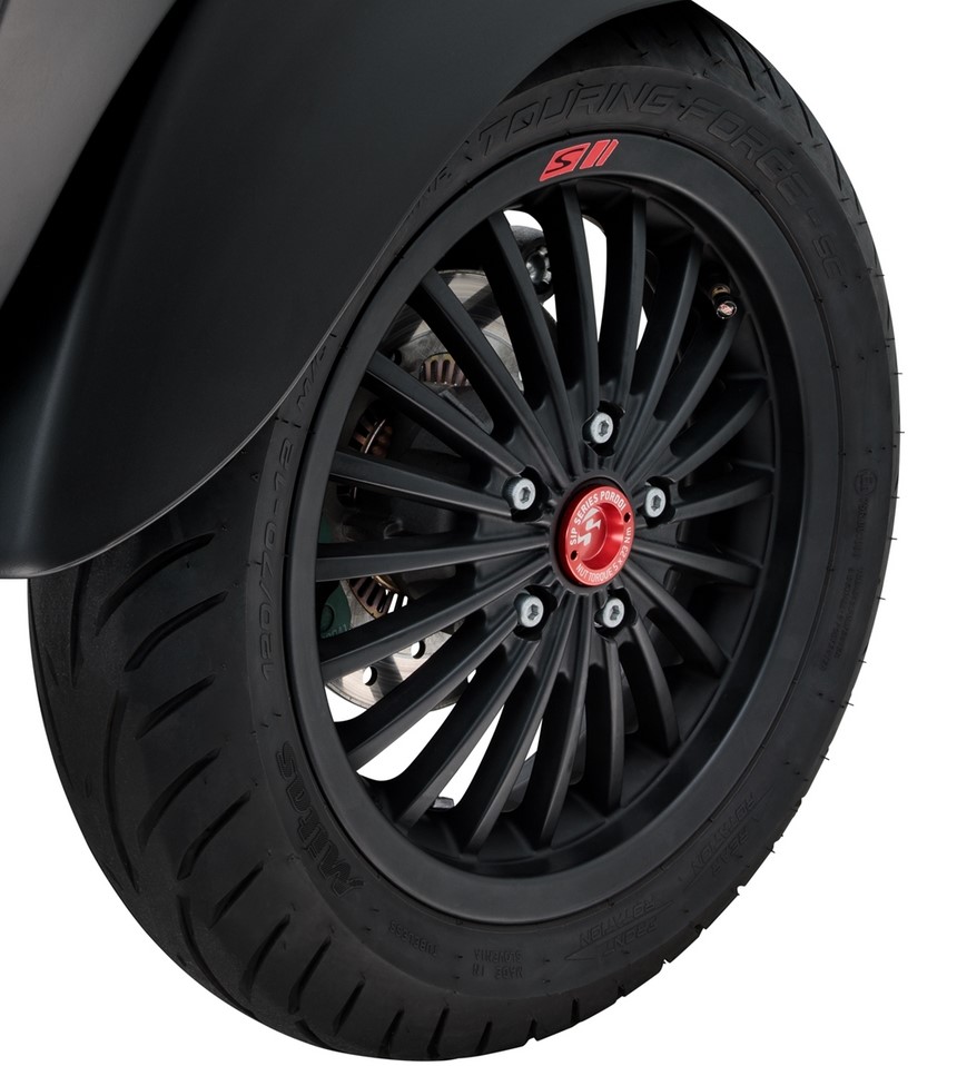 Stofhoes 12" velg voorzijde voor Vespa GTS/GTS Super/GTV/GT 125-300cc, rood