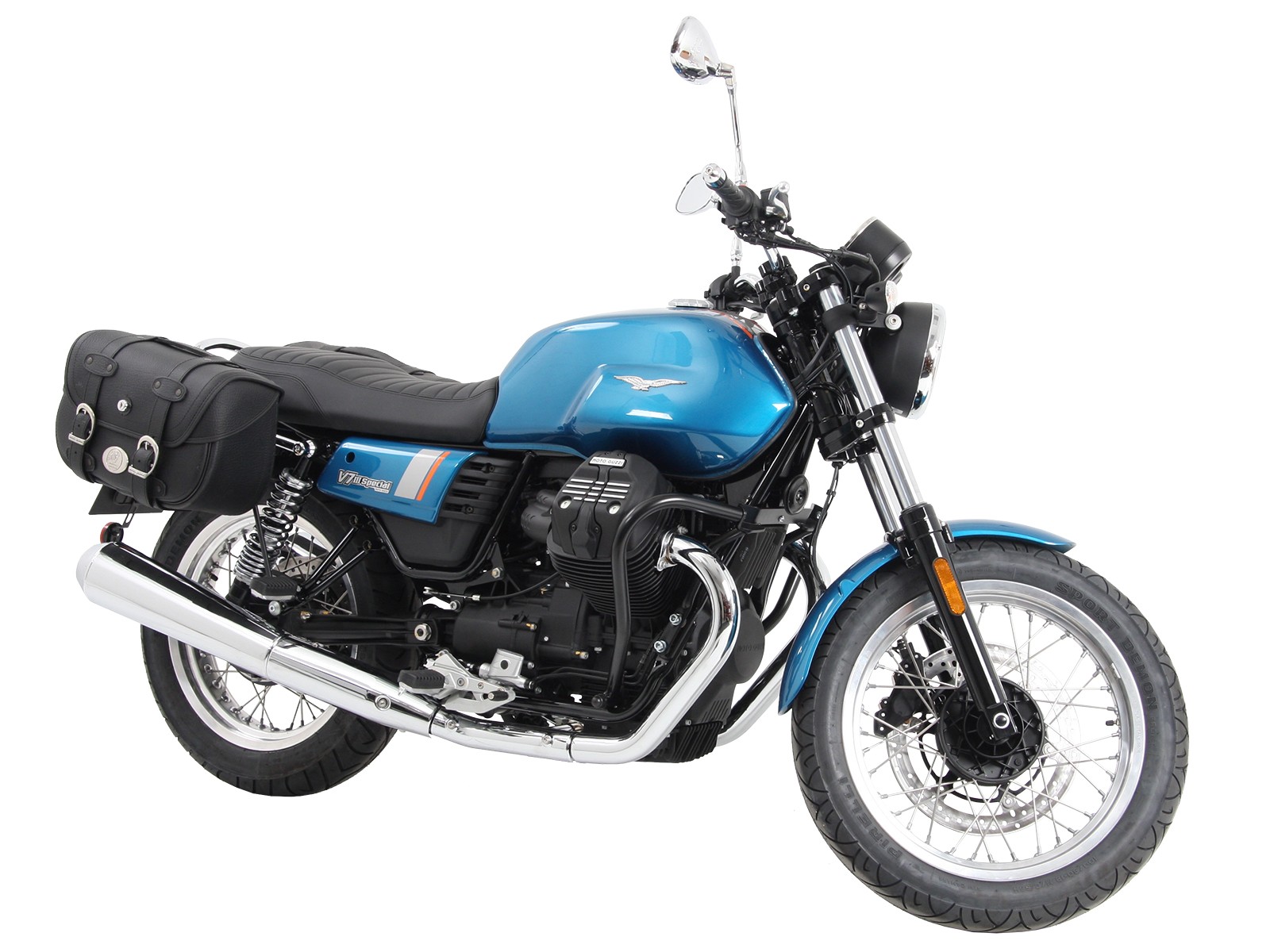 C-Bow zijdrager zwart voor V 7 III steen/ speciaal/ Anniversario/ Racer (Bj.17-)