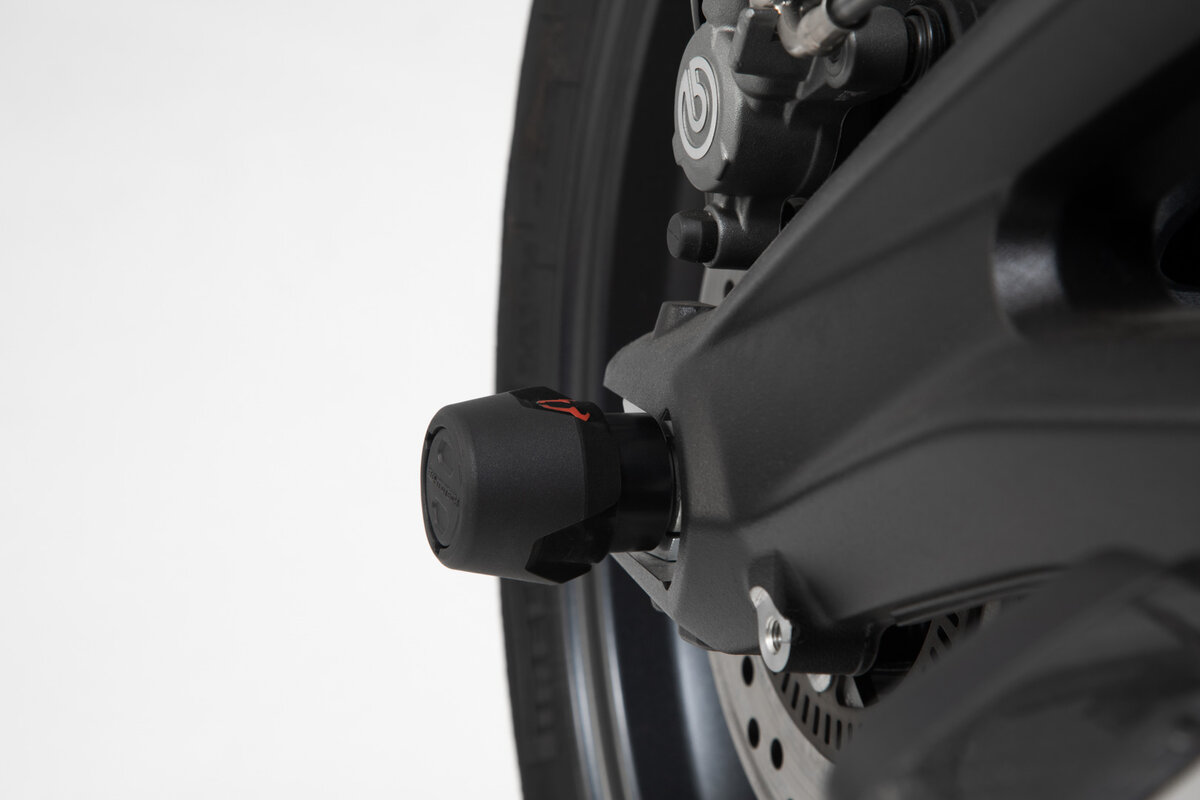 SW-Motech Crashpad kit voor achteras zwart voor Yamaha YZF-R1, MT-10 /SP - SW Motech