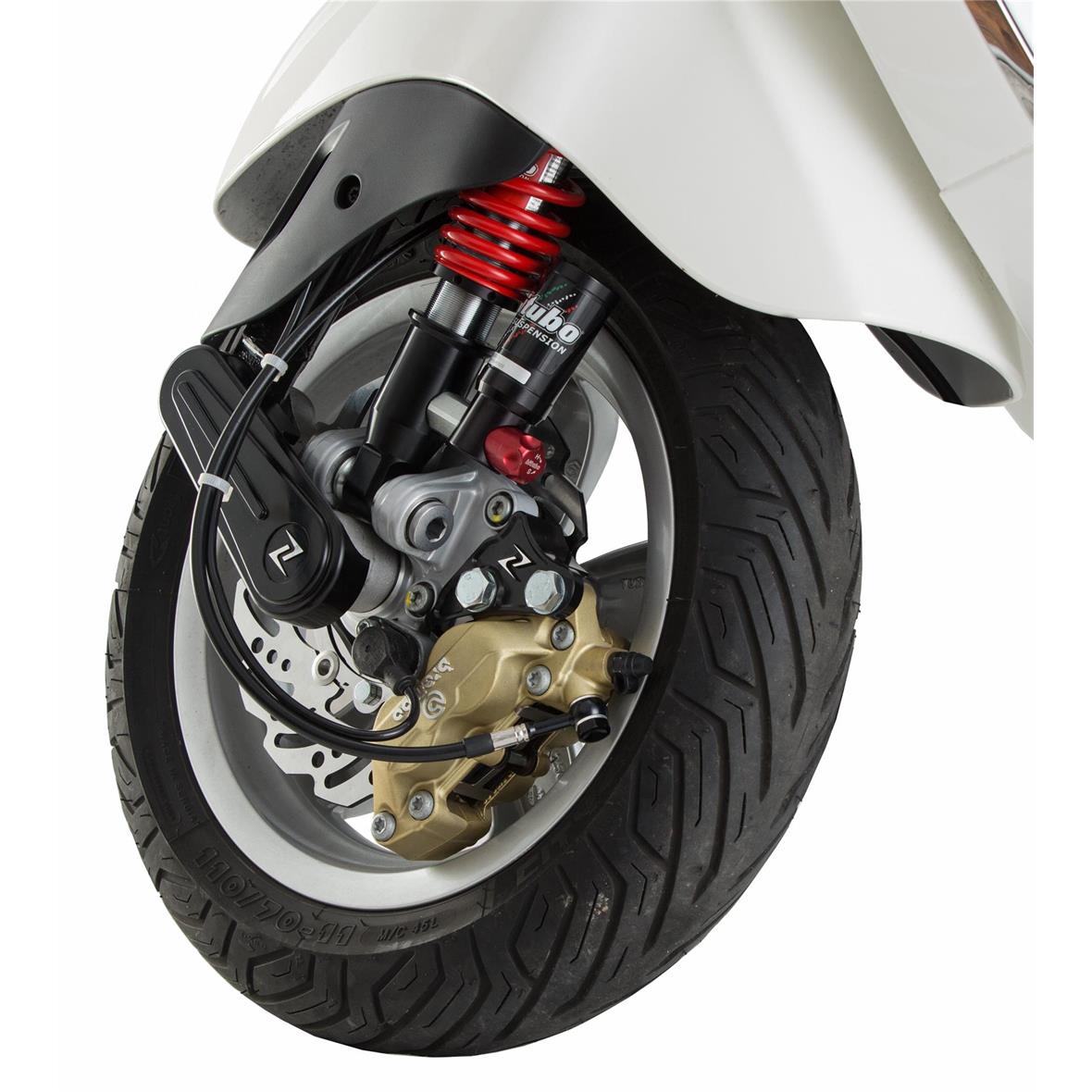 Swingarm afdekking, zwart Zeloni voor Vespa Primavera/Sprint/GTS/GTS Super 50-300cc ('14-'16)