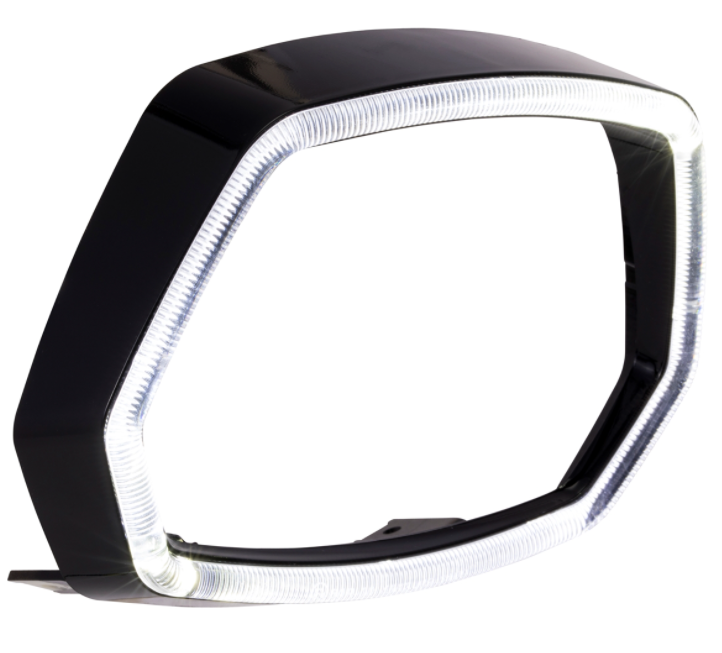 Lamp ring zwart glimmend LED licht voor Vespa Sprint 50ccm 2T/4T ('13-'18)