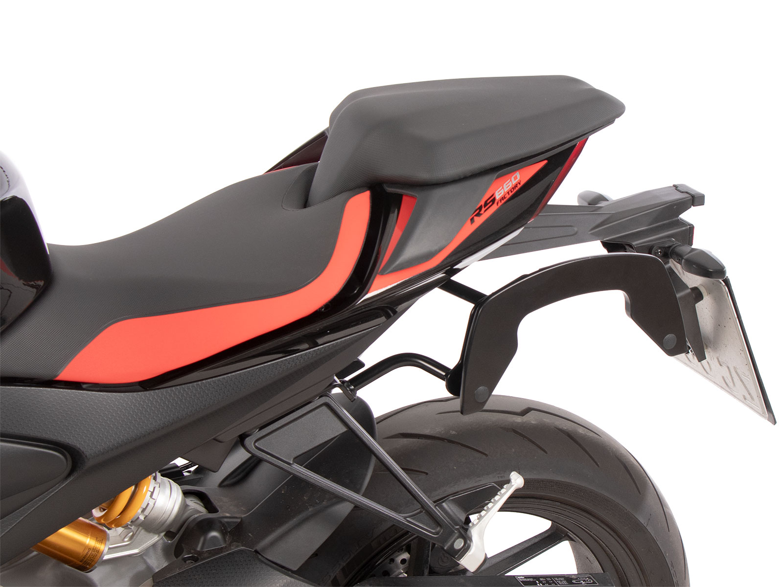 C-Bow zijdrager zwart voor Aprilia RS 660 / Factory (25-) Hepco & Becker