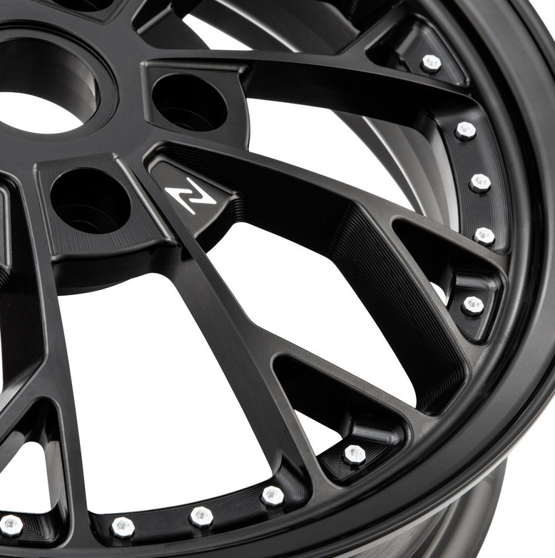 Velgkam 2 voor/achter 12" voor Vespa GTS/GTS Super/GTV/GT/946 125-300ccm, zwart glanzend