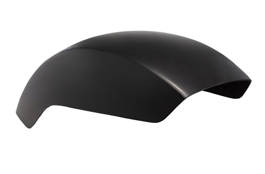 Spatbord EVO II voor Vespa PX 80-200ccm, GFK, klein, zwart