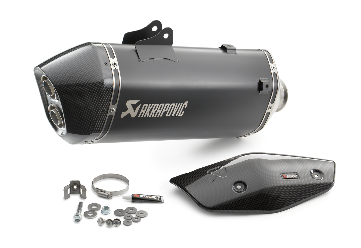 Akrapovic Slip-On LINE uitlaatsysteem zwart voor Adventure / Super Adventure