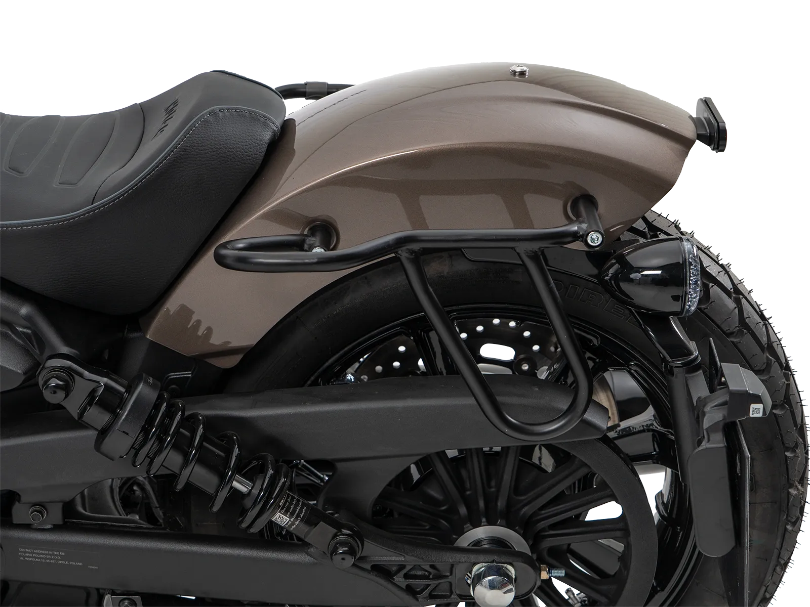 Kniptassenset zwart incl. houder voor Indian Scout Bobber 1250 (25-) Hepco & Becker