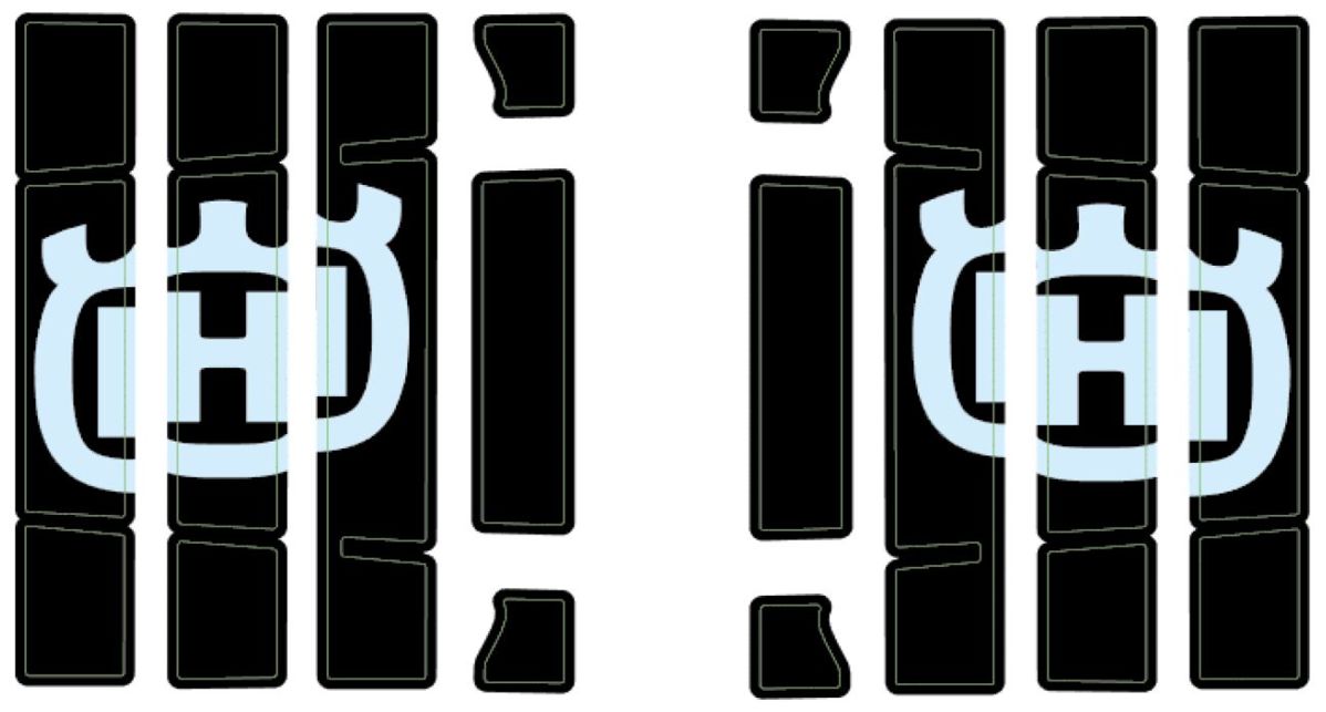 Radiator grille sticker kit voor Husqvarna FS 450 Original