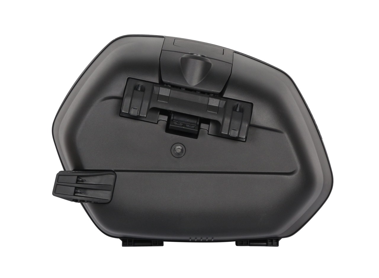 Shad set zijkoffers SH35, aluminium / zwart, 35 l