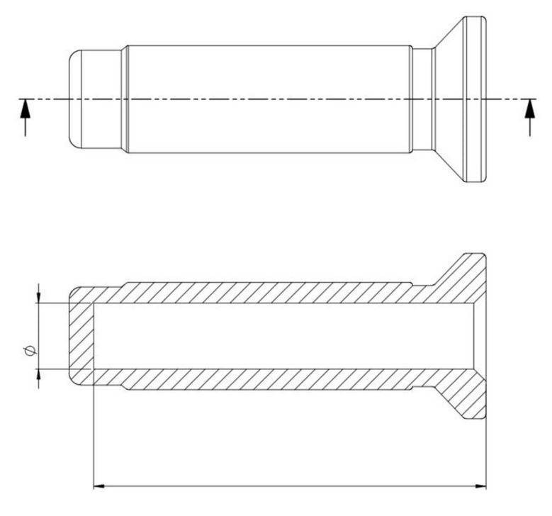 Handvatten RIZOMA Urlo RS Ø 22/24 mm L 128 mm voor Vespa GTS/GTS Super/GTV, zilver geanodiseerd
