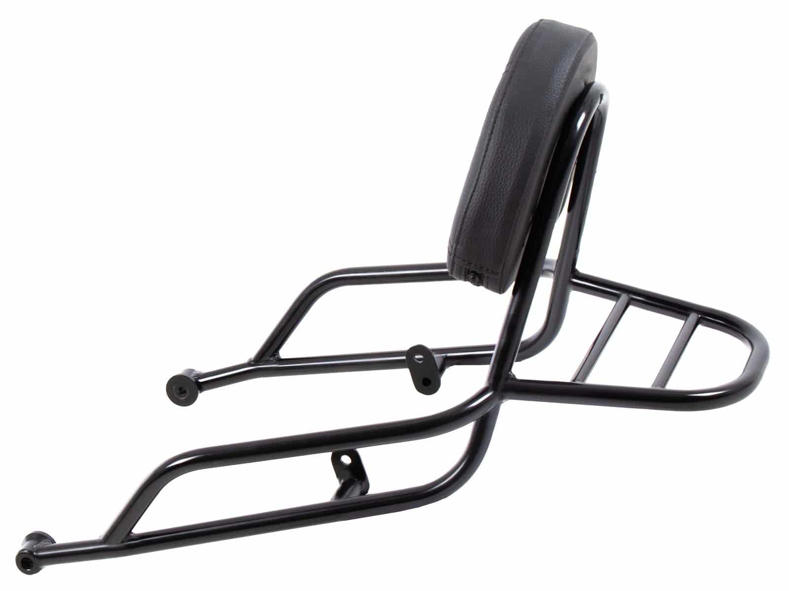 Sissybar met bagagerek zwart voor Moto Guzzi V7 850 Special/Stone/Centenario (21-24)