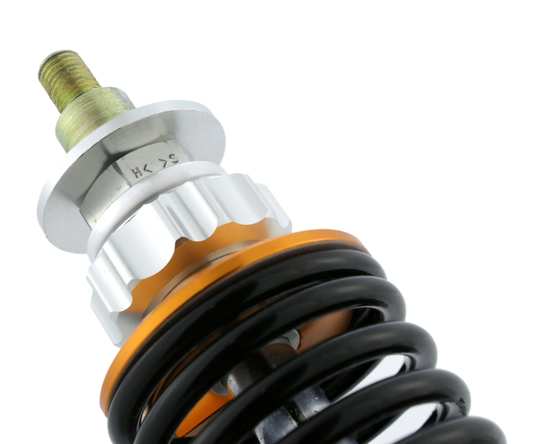 Schokdemper voor ZELIONI voor Vespa ET2/ET4/LX/LXV/S 50-150ccm, zilver/oranje/zwart