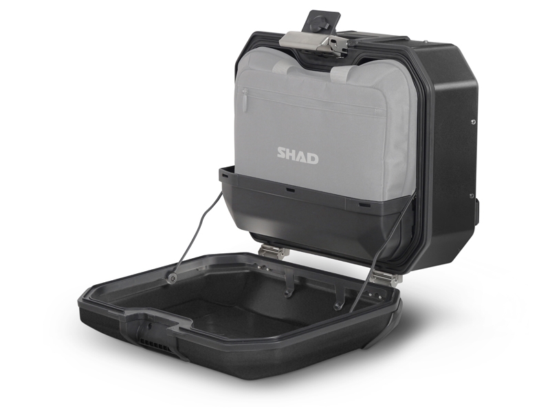 Shad zijkoffer Terra TR36, links, zwart aluminium, 36 l