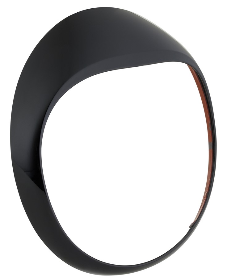 Lamp ring voor Vespa GTS/GTS Super/GT/GT L 125-300cc, glanzend zwart