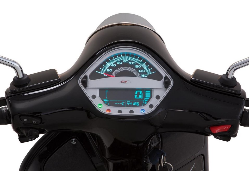 Toerenteller/snelheidsmeter voor Vespa GT/GT L 125/200cc/ GTS 125cc, zilver