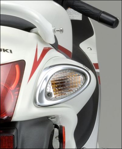 Richtingaanwijzerkap, chroom voor Suzuki GSX1300R Hayabusa BJ. 2008-2012/ GSX1300R Hayabusa BJ. 2013-2017
