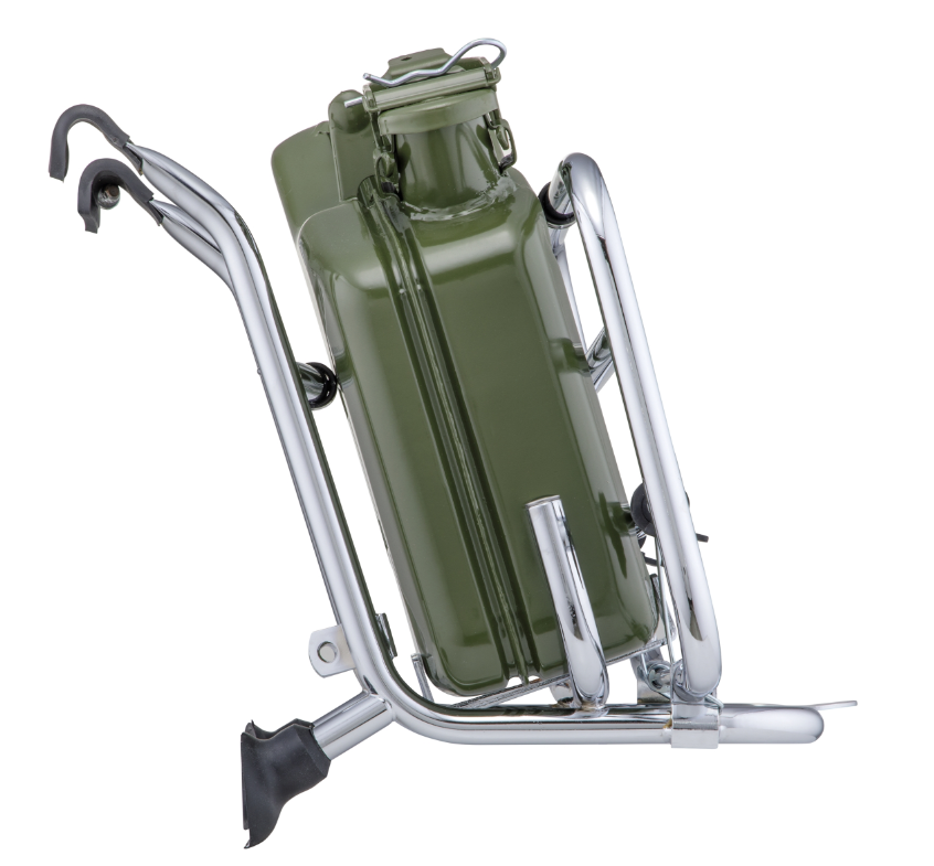 Bagagerek vooraan voor Vespa PX 80-200cc, opvouwbaar, chroom