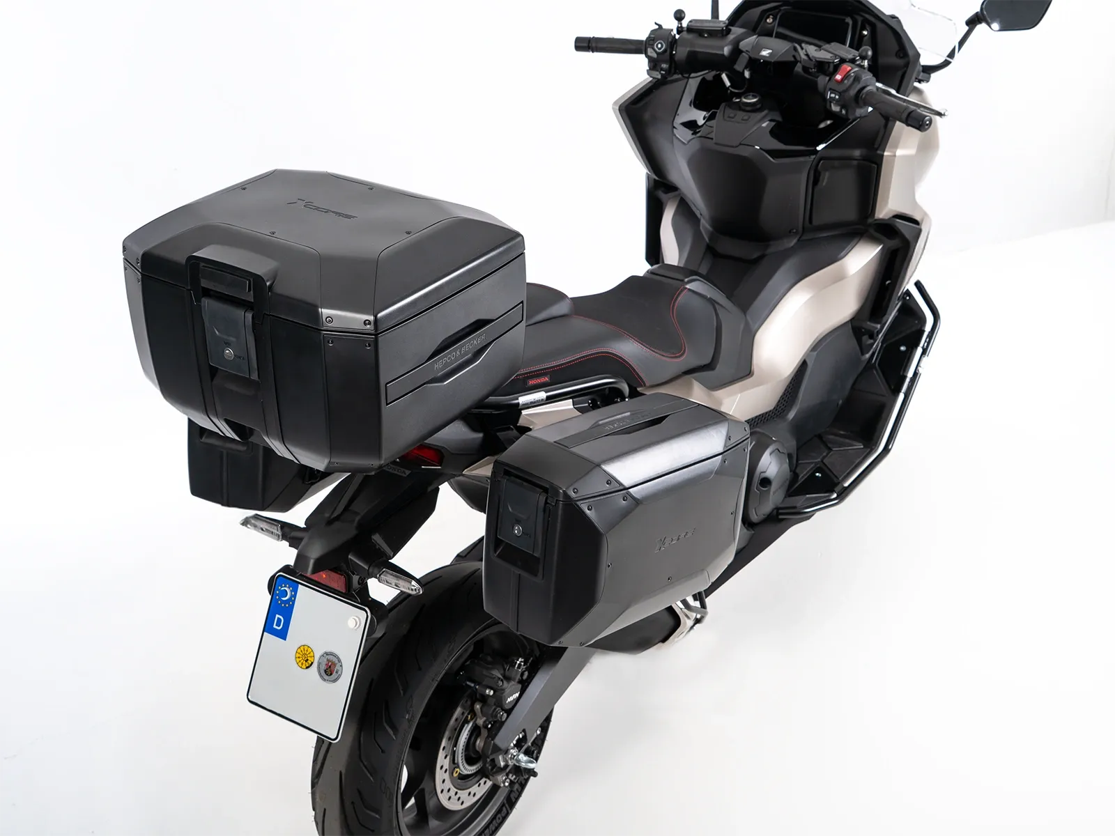 Xcore-topkoffer 40 zwart met zwarte rand voor Smartrack Hepco & Becker