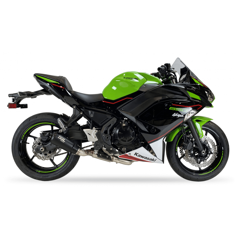 IXIL RB compleet systeem met katalysator voor Kawasaki Z 650 /RS, 650 Ninja (21-), zwart, E-keur, Euro5
