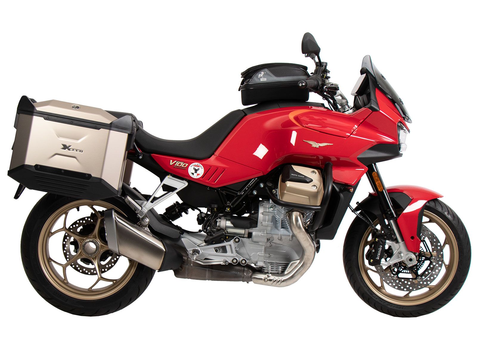 Basis tankring incl. tanktas slotunit voor Moto Guzzi V100 Mandello /S (22-)