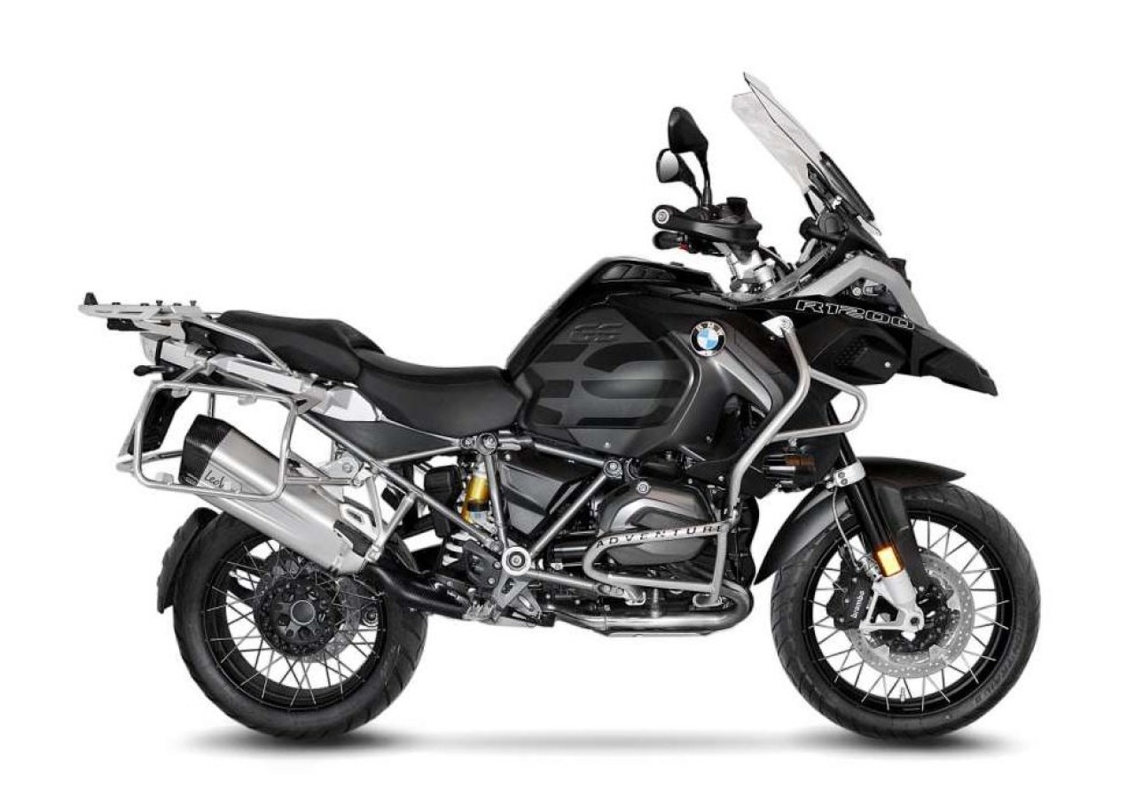 LeoVince uitlaatsysteem LV-12 voor BMW R 1200 /1250 GS /Adventure, zilver, slip on, E-certificaat