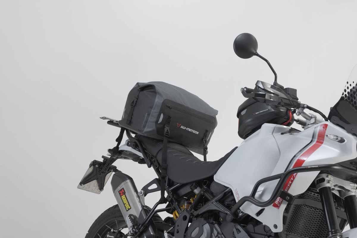 Drybag 260 achtertas voor Moto Guzzi V85 TT /Travel, zwart / grijs - SW Motech