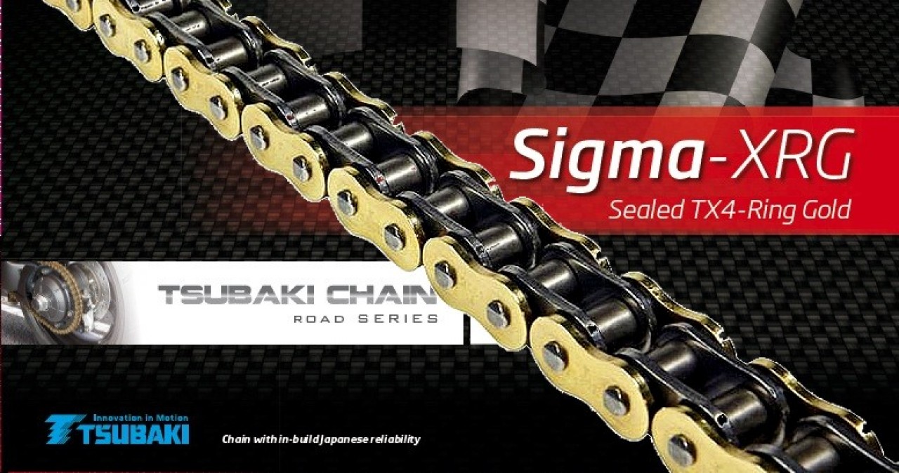 Tsubaki ketting goud, X-ring, Sigma XRG, steek: 530/108