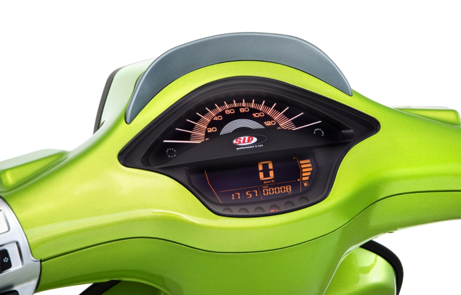 Toerenteller/Tacho voor Vespa Primavera/Sprint 50-150cc 2T/4T AC, zwart