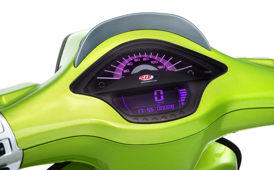Toerenteller/Tacho voor Vespa Primavera/Sprint 50-150cc 2T/4T AC, zwart
