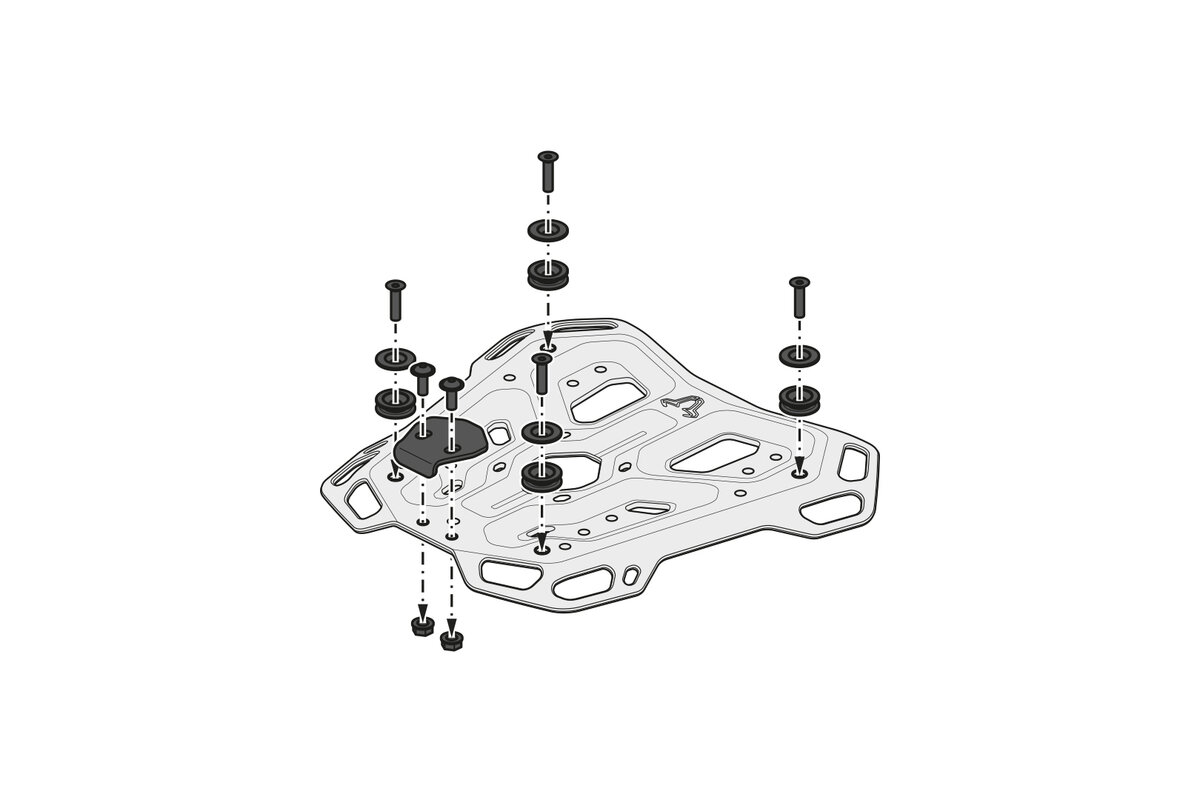 SW-Motech TRAX ADV Topcase-Systeem 38L zwart voor Honda XL 750 Transalp (23-) SW Motech