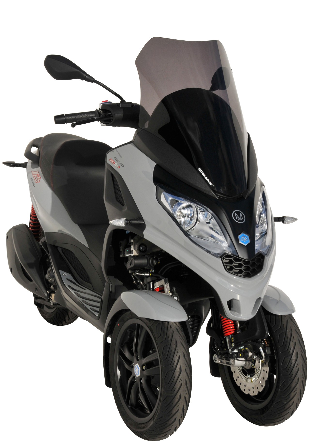 Windscherm ERMAX Sport Touring voor Piaggio MP3 300 / SPORT HPE (19-), getint/lichtzwart