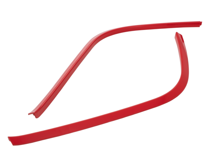 Mono slot buis treeplank rood voor Vespa Primavera/Sprint 50-150ccm