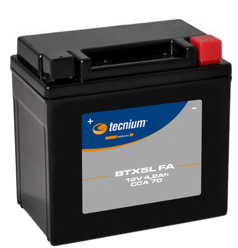 Tecnium onderhoudsvrije batterij geactiveerd in de fabriek - BTX5L