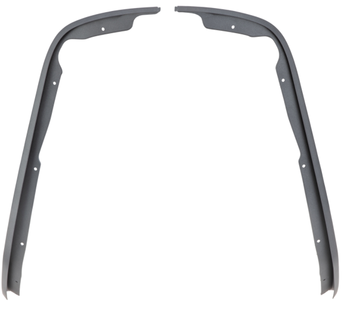 Mono slot buis beenschild grijs mat voor Vespa Primavera/Sprint 50-150ccm