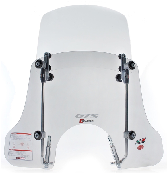 Windscherm FACO "Twin-Screen" voor Vespa GTS/GTS Super/GT/GT L 125-300cc (-22)